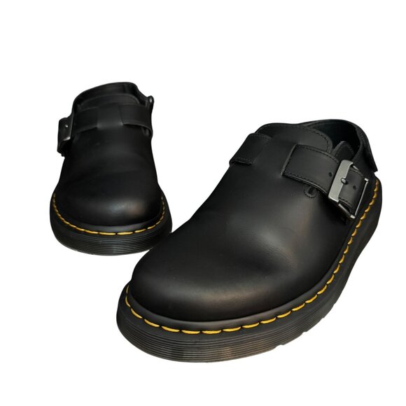Dr. Martens Jorge II Leather Slingback Clog Black Sandals, 9/M 10/W WORN ONCE - Picture 3 of 10